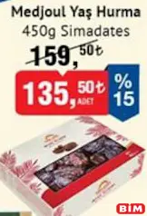 SİMADATES MEDJOUL YAŞ HURMA 450 G SİMADATES MEDJOUL YAŞ HURMA 450 G